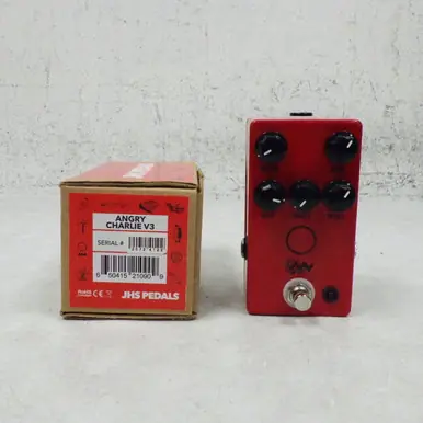 Price Cut Used JHS Pedals ANGRY CHARLIE V3 Overdrive Pedal