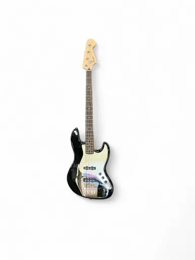 Used Squier AFFINITY SERIES BASS J Type Bass Guitar Black 4-String Handmade