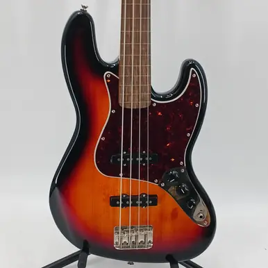 Used Squier CLASSIC VIBE 60S JAZZ BASS FERETLESS J Type Bass Guitar Sunburst 4-String Buy Online