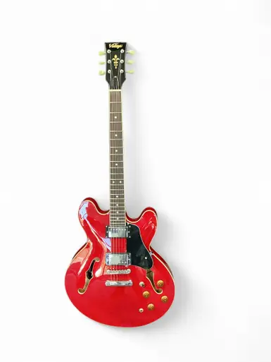 Used Vintage VSA500CR Semi-Hollow Electric Guitar Red 6-String Order Now