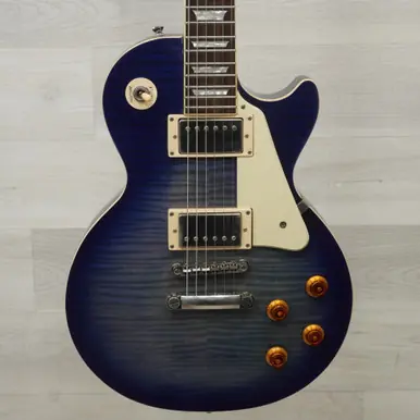 Used Epiphone Les Paul Standard Electric Guitar Blue Luxury