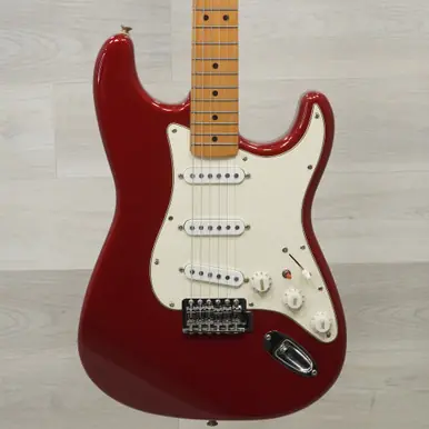 Used Squier Stratocaster Electric Guitar Red Modern