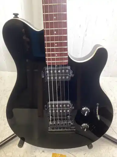 Original Used STERLING BY MUSICMAN AXIS Double Cut Electric Guitar Black 6-String