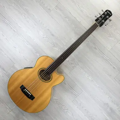 Buy Today Used Epiphone EL CAPITAN C5 FRETLESS Acoustic Bass Guitar Natural 5-String