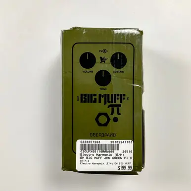 Used Electro Harmonix (E/H) BIG MUFF JHS GREEN PI RUSSIAN MOD Fuzz Pedal Top Rated