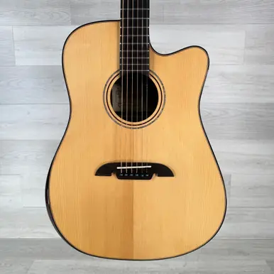 Used Alvarez AED90ce Armrest Artist Elite Series Acoustic-electric Guitar - Natural Fresh Stock