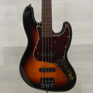 No Minimum Order Used Squier Classic Vibe 60s Fretless Jazz Bass Guitar Sunburst