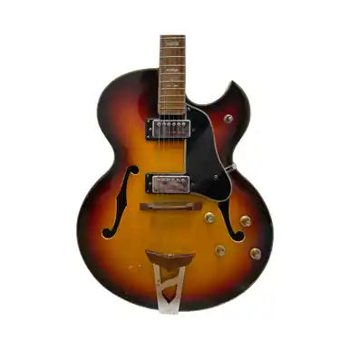 Last Chance Used Univox PRO ES-175 COPY JAZZ GUITAR MIJ Vintage Semi-Hollow Electric Guitar Sunburst 6-String