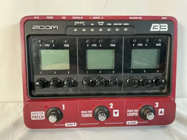 Used Zoom B3 MULTI FX PROCESSOR Multi-FX Pedal Authentic