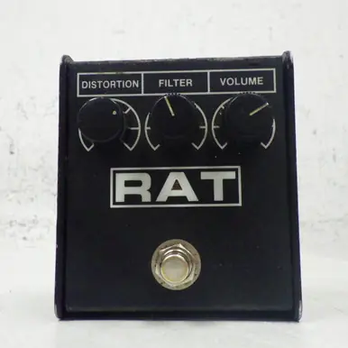 Genuine Used Pro Co RAT LM308 LATE 80S Vintage Distortion/Overdrive Pedal