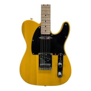 Used Squier 2025 Sonic Telecaster Electric Guitar Yellow 6-String Fan Favorite