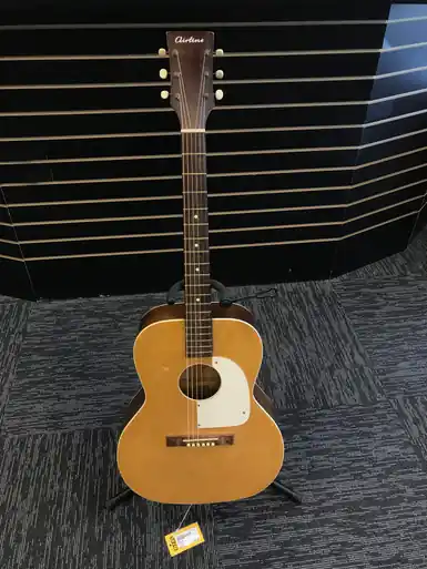Used Airline ACOUSTIC Vintage Laminate Top Acoustic Guitar Natural Clearance