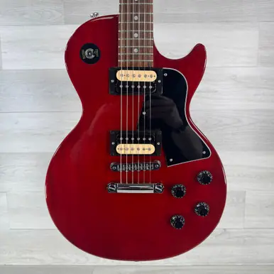 Free Shipping Used Gibson Les Paul Special Limited-edition Electric Guitar - Cherry - Gig Bag Included