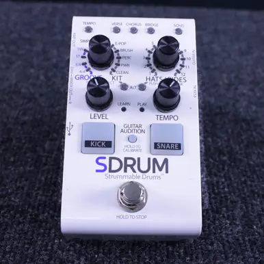 Used Digitech SDRUM STRUMMABLE DRUMS Guitar Effects Pedal Bargain