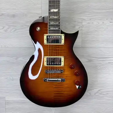 Affordable Used LTD EC-256 DARK BROWN SUNBURST LP Type Electric Guitar Sunburst 6-String