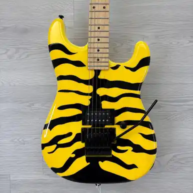 Flash Sale Used LTD GEORGE LYNCH GL-200MT TIGER STRIPE Super S Electric Guitar Custom Graphics 6-String