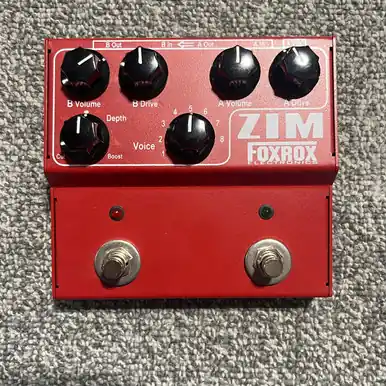 Used FOXROX ZIM DUAL DRIVE Guitar Pedal Direct From Manufacturer