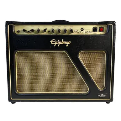 Used Epiphone BLUES CUSTOM 30 W/ FTSW AND COVER 2 x 12 Tube Combo Amplifier 2 x 12 Special Offer