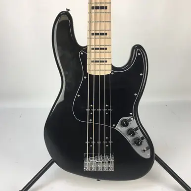Popular Used Squier STANDARD JAZZ BASS J Type Bass Guitar Black 5-String