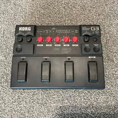 Trusted Brand Used KORG G3 GUITAR PERFORMANCE PROCESSOR Multi-FX Pedal
