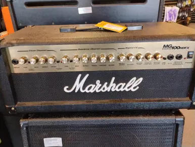 Worldwide Shipping Used Marshall MG100HDFX Solid State Guitar Amp No Size