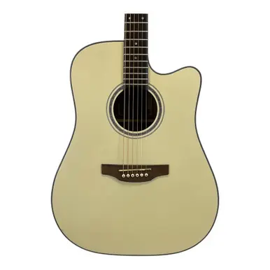 Used Takamine GD35CE-PW Laminate Top Acoustic Guitar White One Day Deal