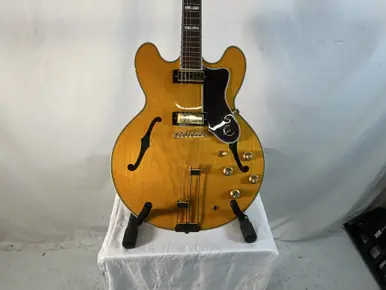 Direct From Factory Used Epiphone SHERATON BLONDE Semi-Hollow Electric Guitar Yellow 6-String