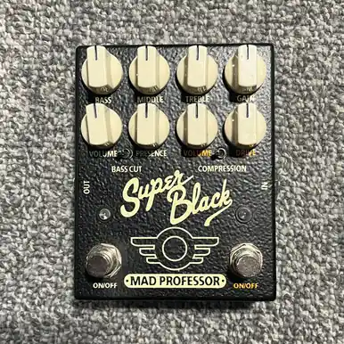 Seasonal Sale Used MAD PROFESSOR SUPER BLACK Guitar Preamp Overdrive Pedal
