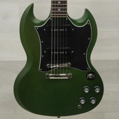 Limited Offer Used Epiphone SG Classic P90 Worn Electric Guitar Green