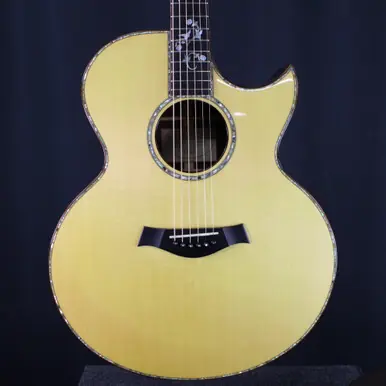 Used Taylor 915C Solid Top Acoustic Guitar Natural Viral