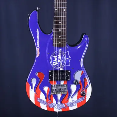 Used Peavey ROCKMASTER PABST BEER S Type Electric Guitar Custom Graphics 6-String Best Choice