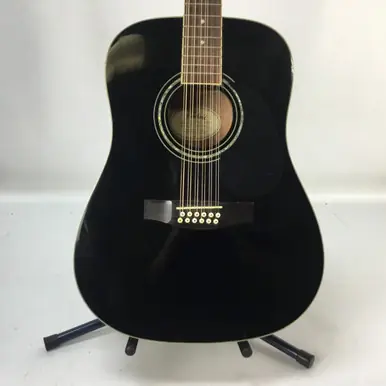 Used Mitchell MD100S 12 Solid Top Acoustic Guitar Black Mega Sale