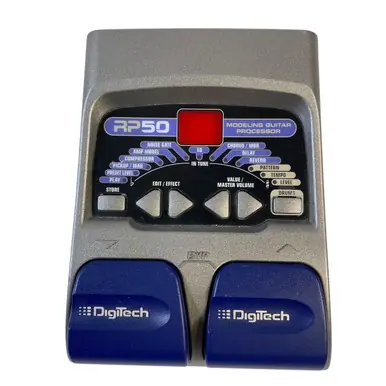 Trusted Brand Used Digitech RP50 MODELING PROCESSOR Amp Modeling Pedal