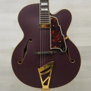 Used D'angelico Deluxe EXL1 Semi-hollow Electric Guitar Matte Plum Express Delivery