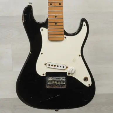 Used Harmony ODC Offset Double Cutaway Electric Guitar Black 6-String Instant Buy