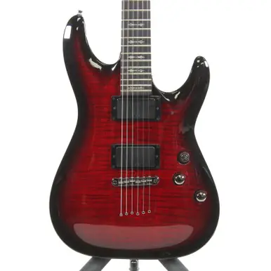 Used Schecter DEMON 6 Modern Metal Electric Guitar Cherry Sunburst 6-String Price Cut