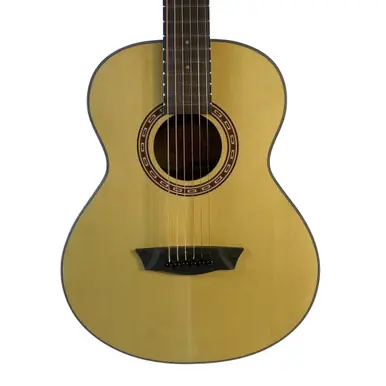 Limited Time Used Washburn APPRENTICE G-MINI 5 WITH BAG Laminate Top Acoustic Guitar Natural
