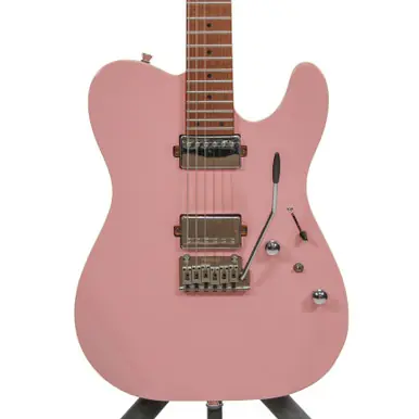 Secure Checkout Used HERMES 6VT T Type Electric Guitar Pink 6-String