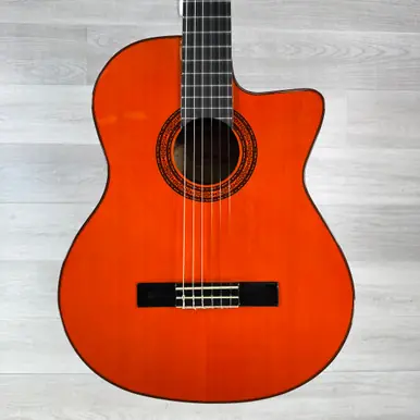 Used Washburn C5CE-A Classical Nylon String Acoustic-electric Guitar - Natural Worldwide Shipping