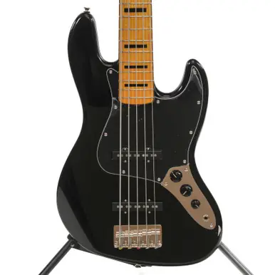 Used Squier CLASSIC VIBE 70S JAZZ BASS J Type Bass Guitar Black 5-String Bulk Order