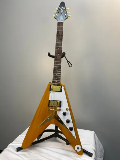 Used Epiphone KORINA FLYING V Pointy Electric Guitar Amber 6-String Best Choice