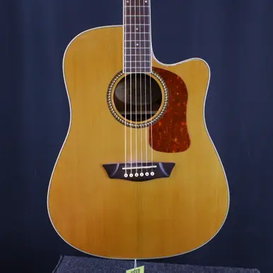Fresh Stock Used Washburn HD71SCEG-O ACOUSTIC ELECTRIC Laminate Top Acoustic Guitar Natural