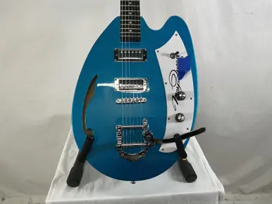 Used EBAY MAY QUEEN Electric Guitar Blue 6-String Seasonal Sale