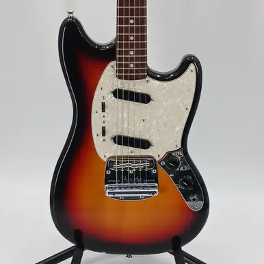 Reduced Price Used Fender MUSTANG MG-65 MADE IN JAPAN Offset Double Cutaway Electric Guitar Sunburst 6-String