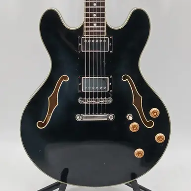 Used Eastman T386 Semi-Hollow Electric Guitar Black 6-String Price Drop