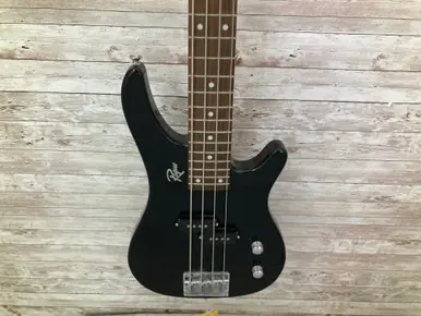 Used Rogue BASS Modern Metal Bass Guitar Black 4-String Best Price