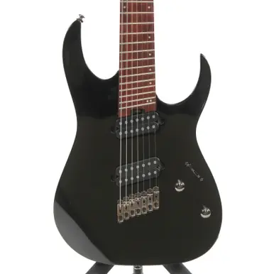 While Supplies Last Used Ibanez RGMS7 Modern Metal Electric Guitar Black 7-String