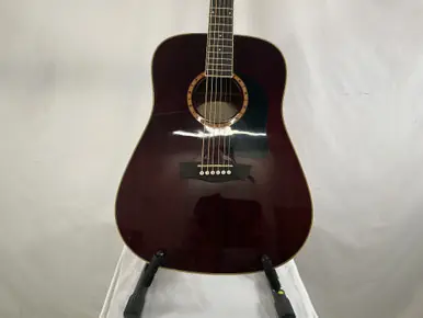 Used Washburn WD100DLTWRK ACOUSTIC GUITAR Laminate Top Acoustic Guitar Red One Day Deal