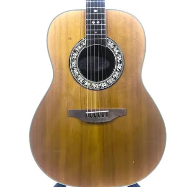 Used Ovation GLEN CAMPBELL 112 7-4 Vintage Solid Top Acoustic Guitar Natural Grab Now