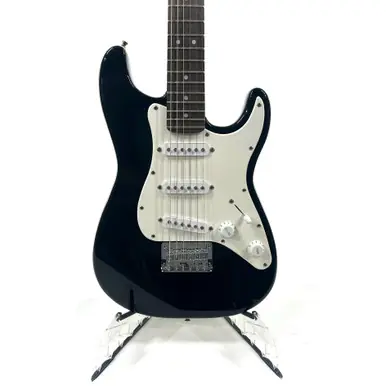 Free Shipping Used Squier MINI STRATOCASTER S Type Electric Guitar Black 6-String